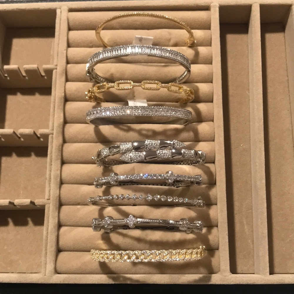 Bracelet bracelet white yellow sterling silver 925
